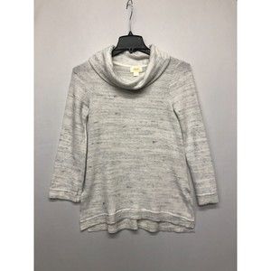 Anthropologie Maeve Women Cowl Neck Tunic Sweater Size Extra Small Gray M125 -27